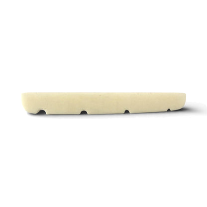 Pre-slotted bone nut for electric guitar or bass