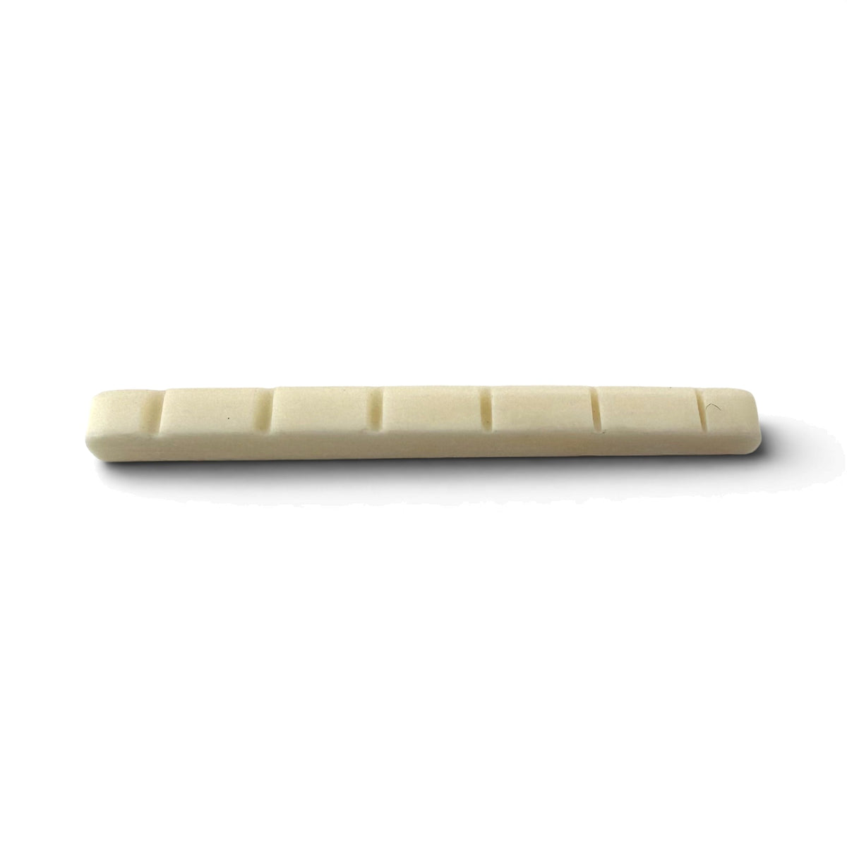 Pre-slotted bone nut for electric guitar or bass