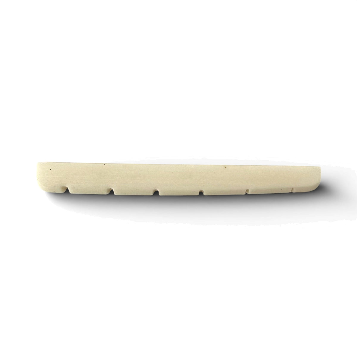 Pre-slotted bone nut for electric guitar or bass