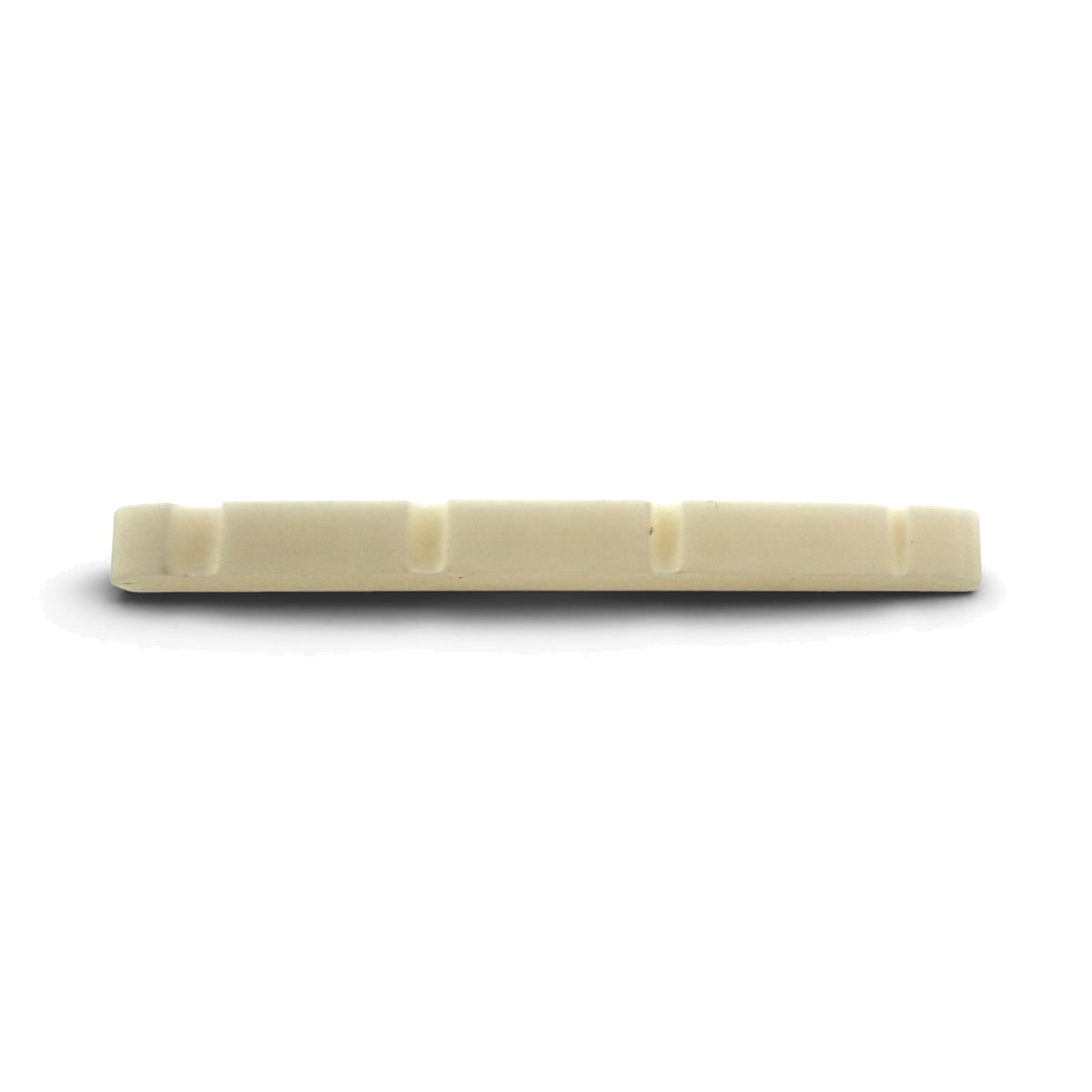 Pre-slotted bone nut for electric guitar or bass