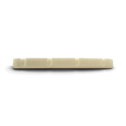 Pre-slotted bone nut for electric guitar or bass