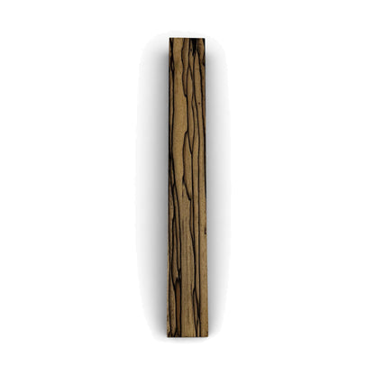 Fretboard blank in pale moon ebony for guitar or bass, unslotted