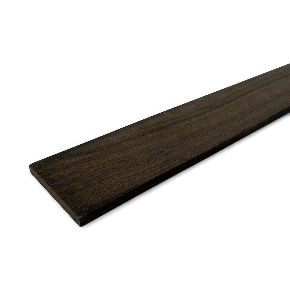 Fretboard blank in ebony for guitar or bass, unslotted