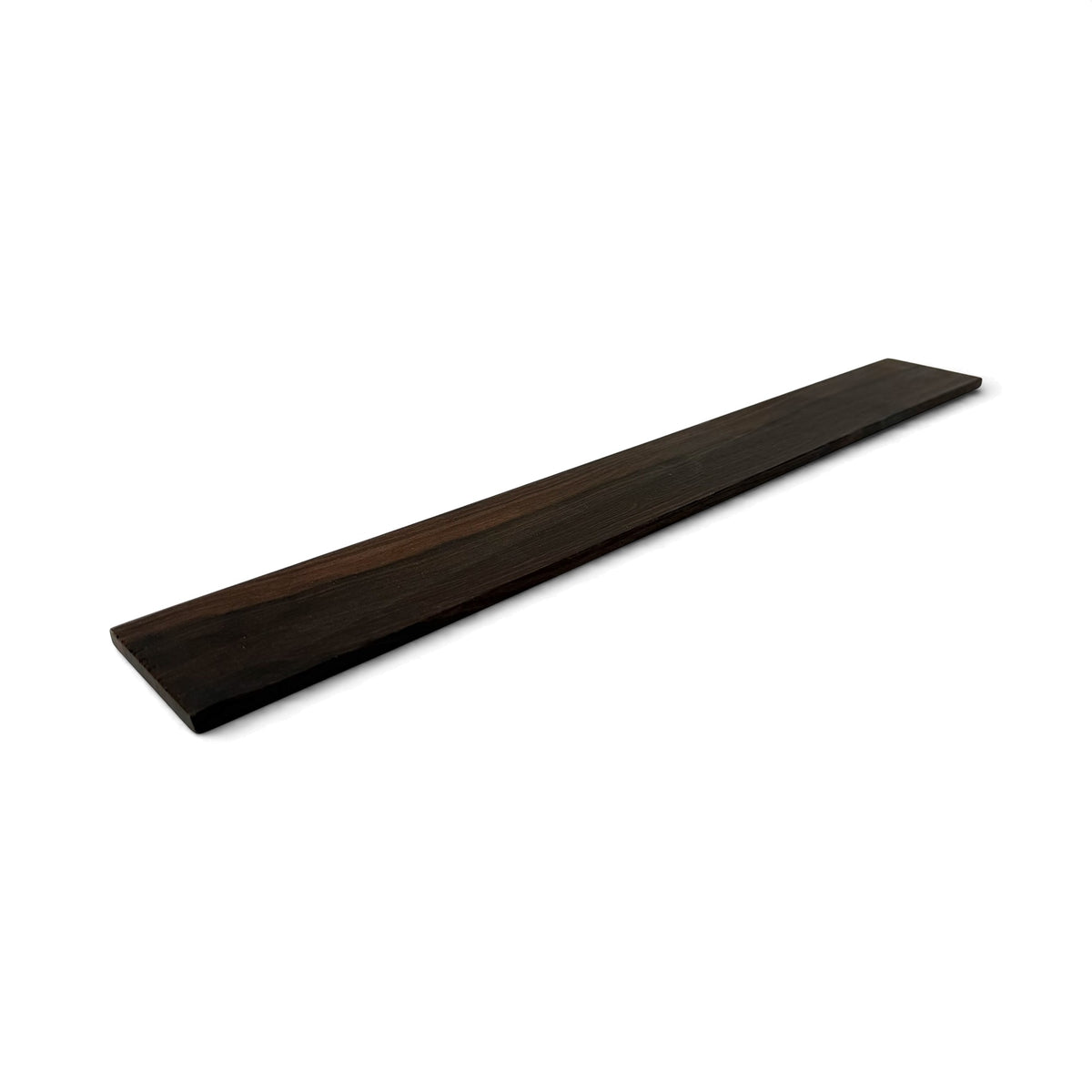Fretboard blank in ebony for guitar or bass, unslotted
