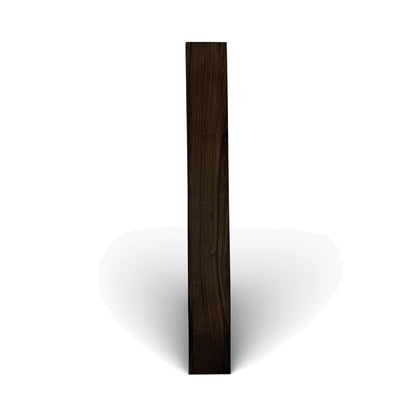Fretboard blank in ebony for guitar or bass, unslotted