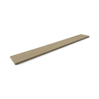 Fretboard blank in maple for guitar or bass, unslotted