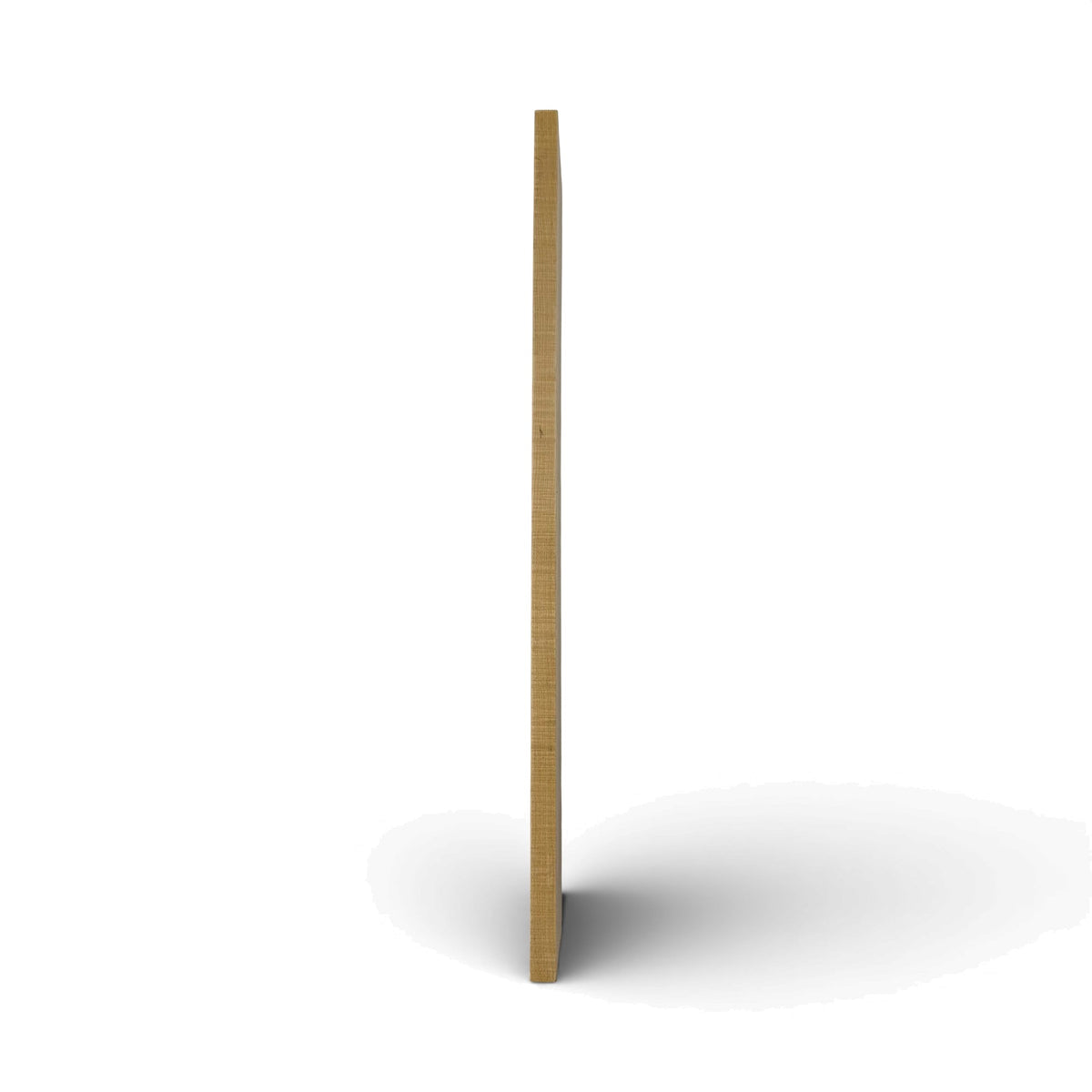 Fretboard blank in maple for guitar or bass, unslotted