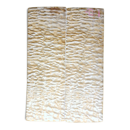 Quilted Maple veneer, fleece-backed, book-matched pair for a guitar top