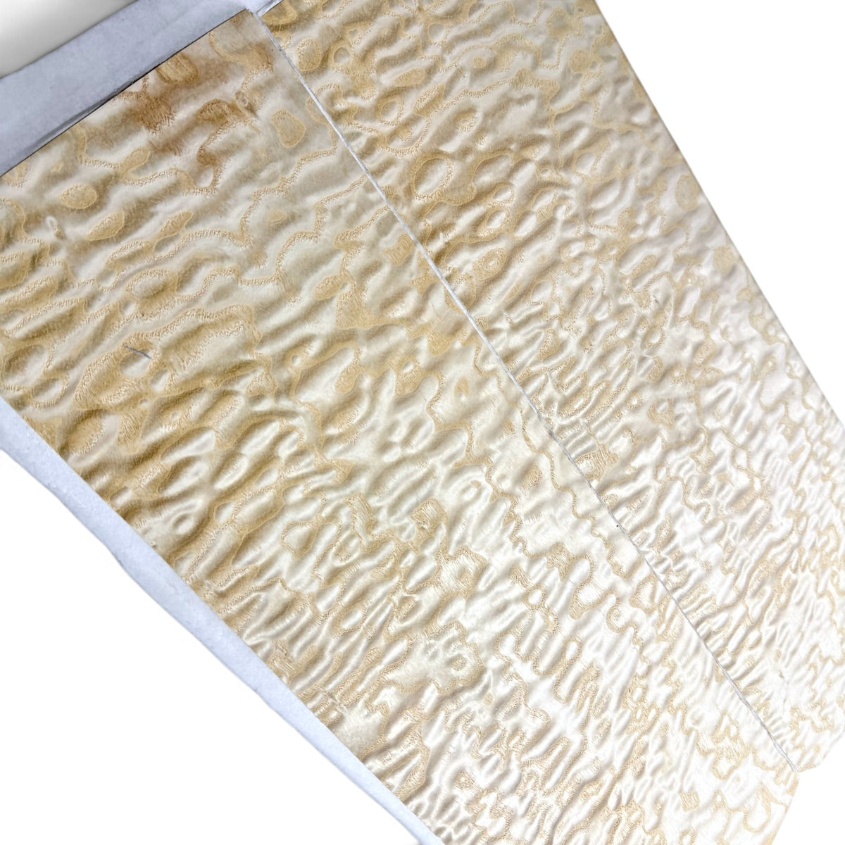Quilted Maple veneer, fleece-backed, book-matched pair for a guitar top