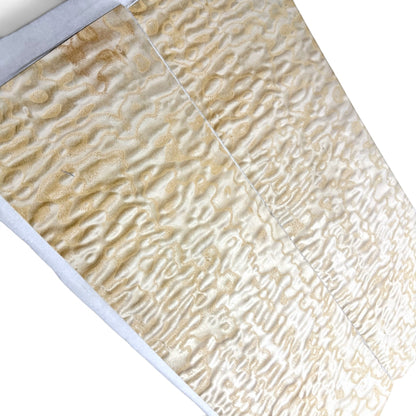 Quilted Maple veneer, fleece-backed, book-matched pair for a guitar top