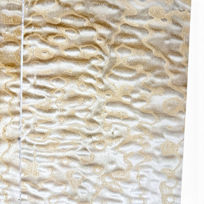 Quilted Maple veneer, fleece-backed, book-matched pair for a guitar top