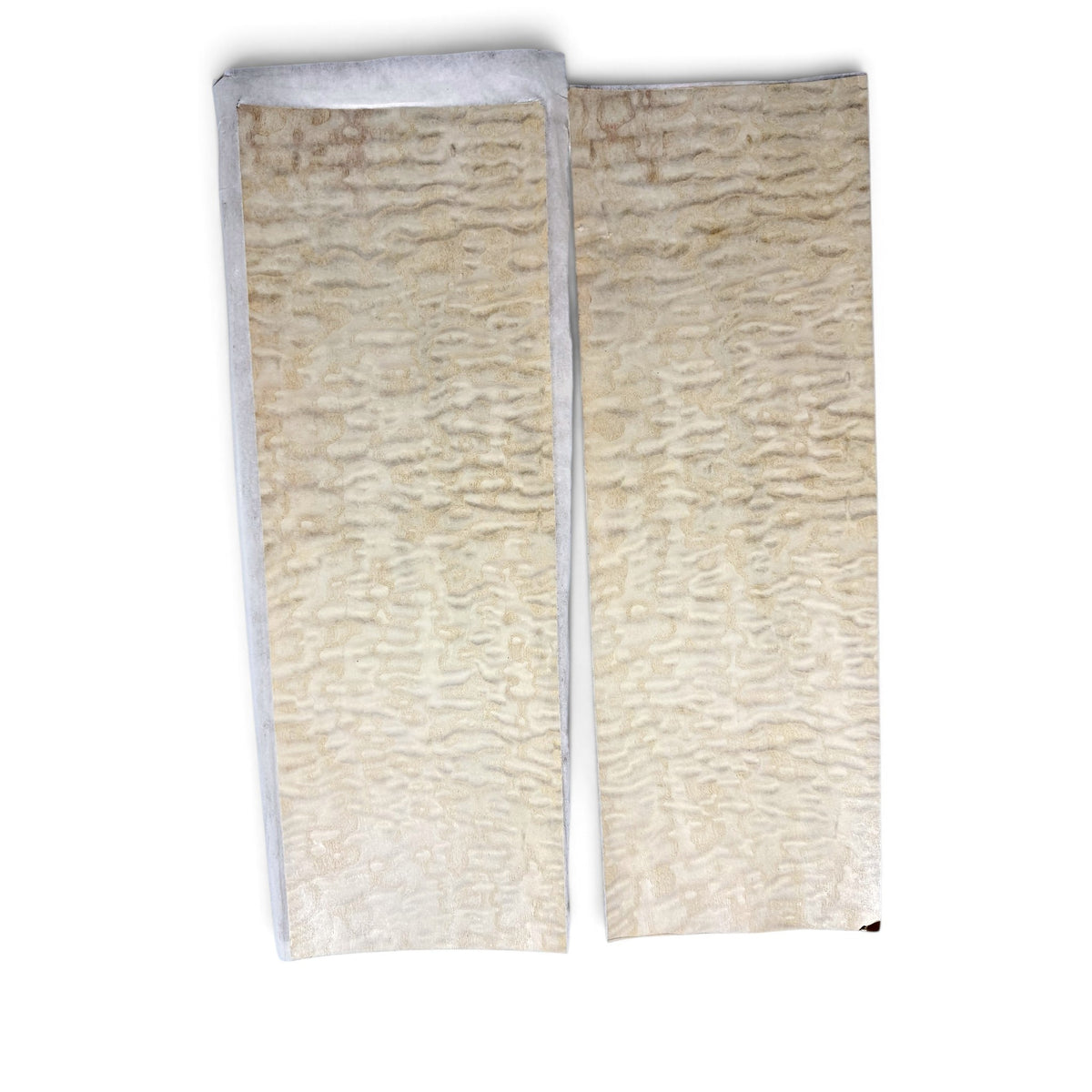 Quilted Maple veneer, fleece-backed, book-matched pair for a guitar top