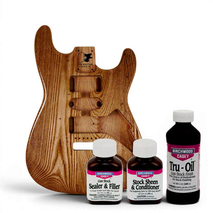 Kit Guitare PR Érable Spalté, Doré + Set Tru-Oil (Papier de verre offert)