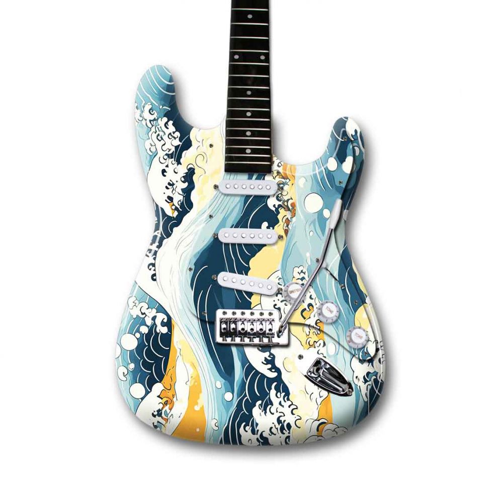 Kanagawa Wave Graphic Skin 50x60cm | Japanese Art