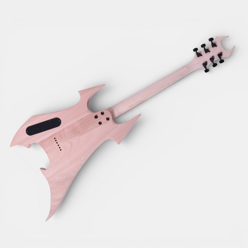 Complete SOB guitar three-quarter view with black hardware, dual pickups, and Beast headstock