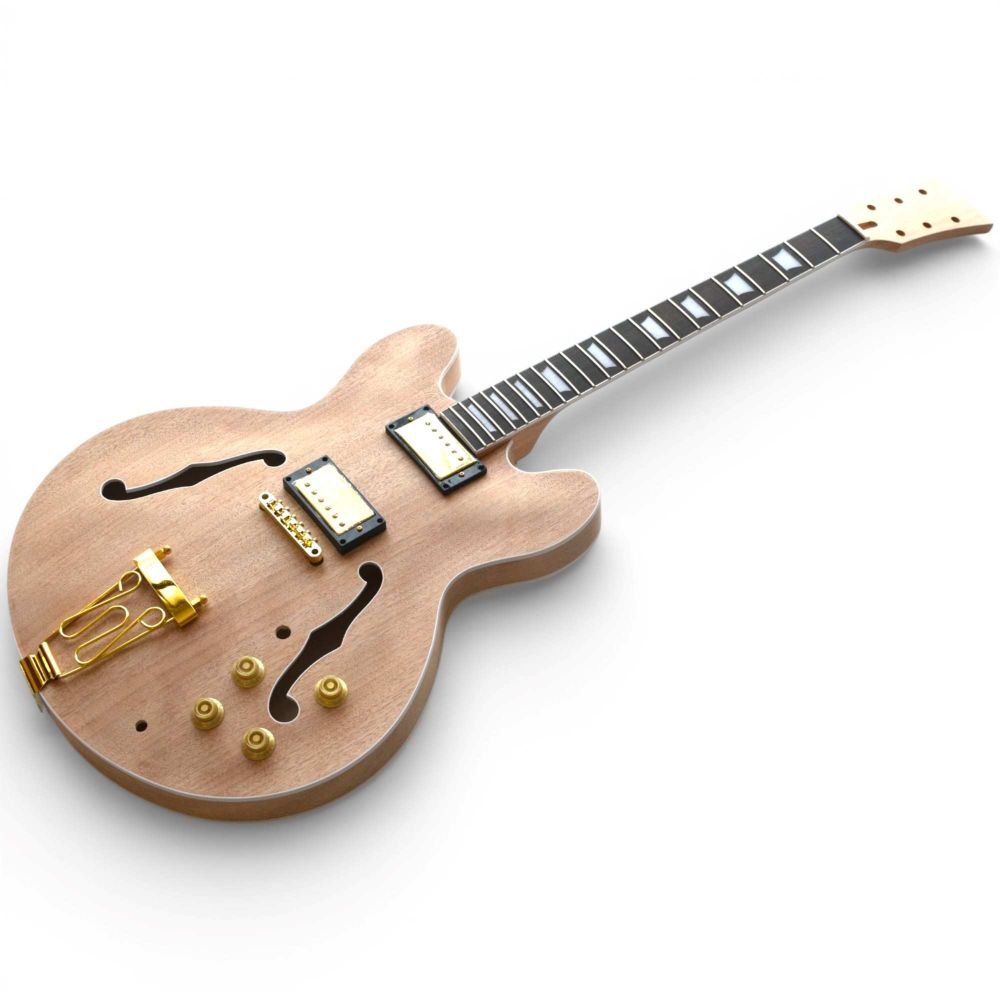 ES Semi Hollow DIY Kit Gold - Mahogany 335 Style
