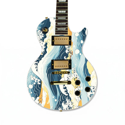 Your image as a skin on a Les Paul body, to scale