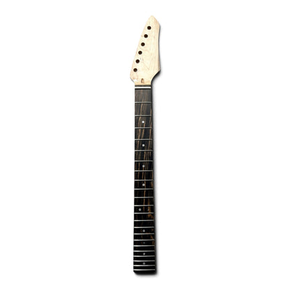 Manico chitarra personalizzato con paletta a punta in vernice trasparente, fronte