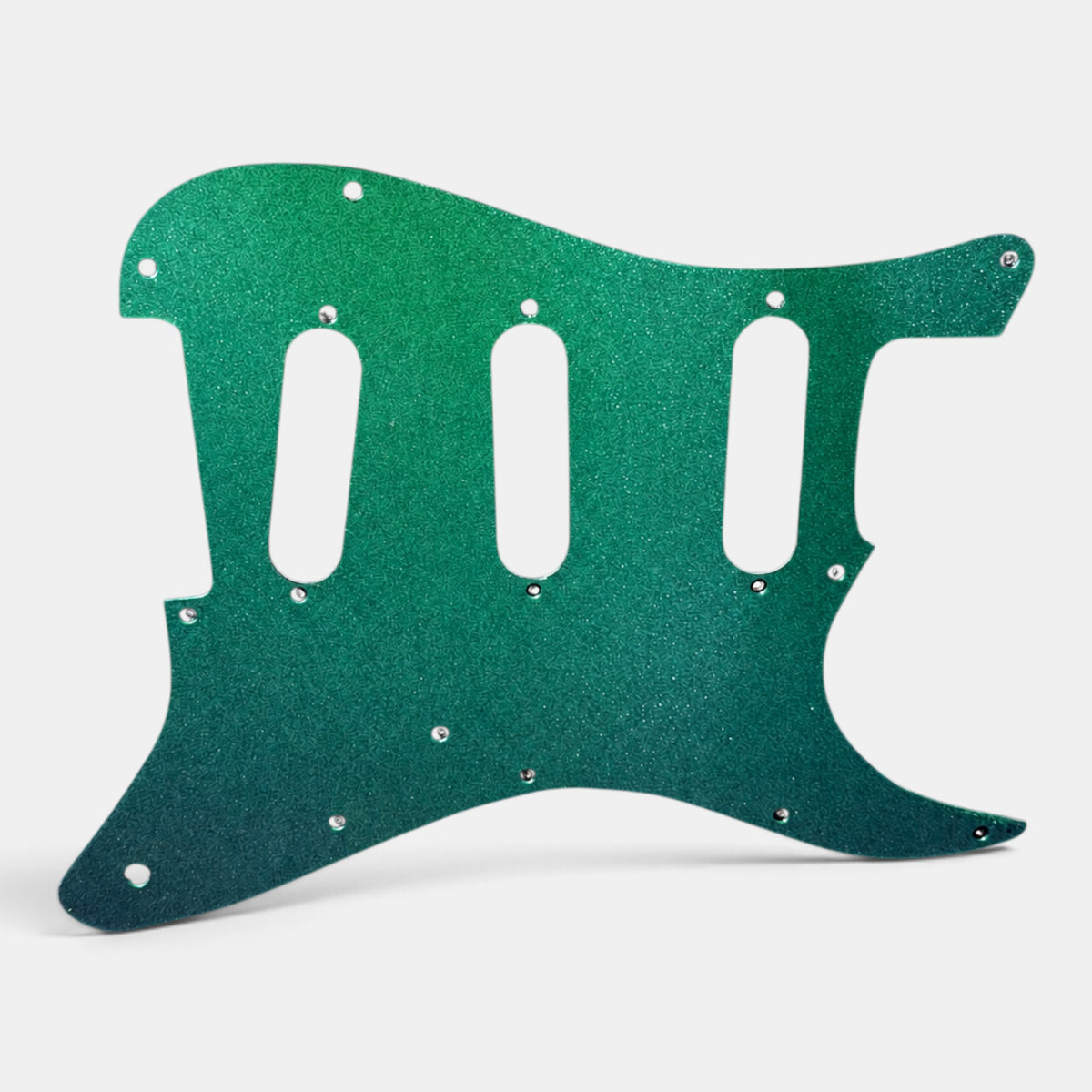 Custom Strat Pickguard mit bedruckter Motivfolie, Vorderansicht