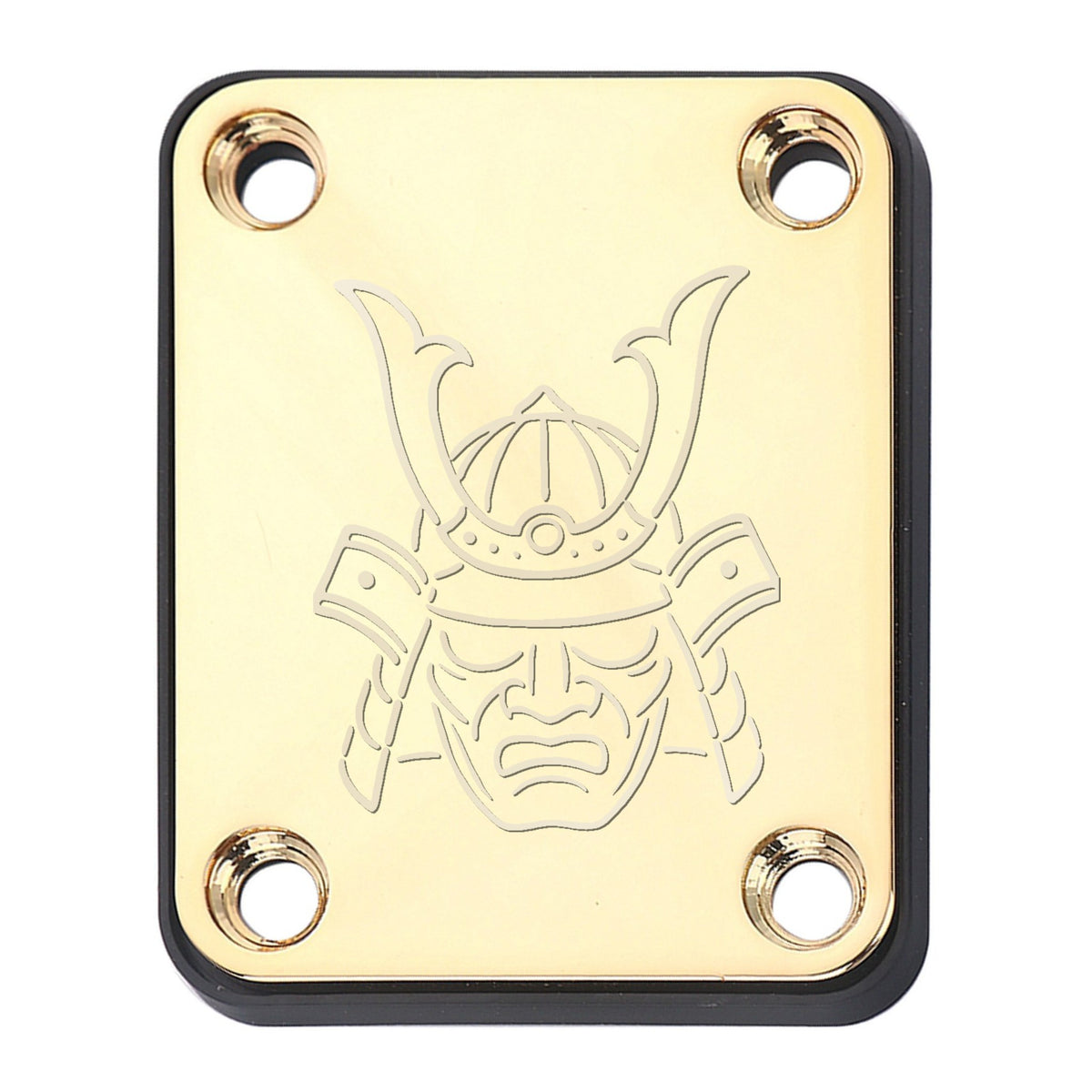 Gold neck plate engraved with an image only