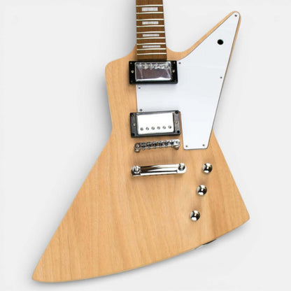 Assembled DIY Electric Guitar Kit EXP with dual pickups and white pickguard