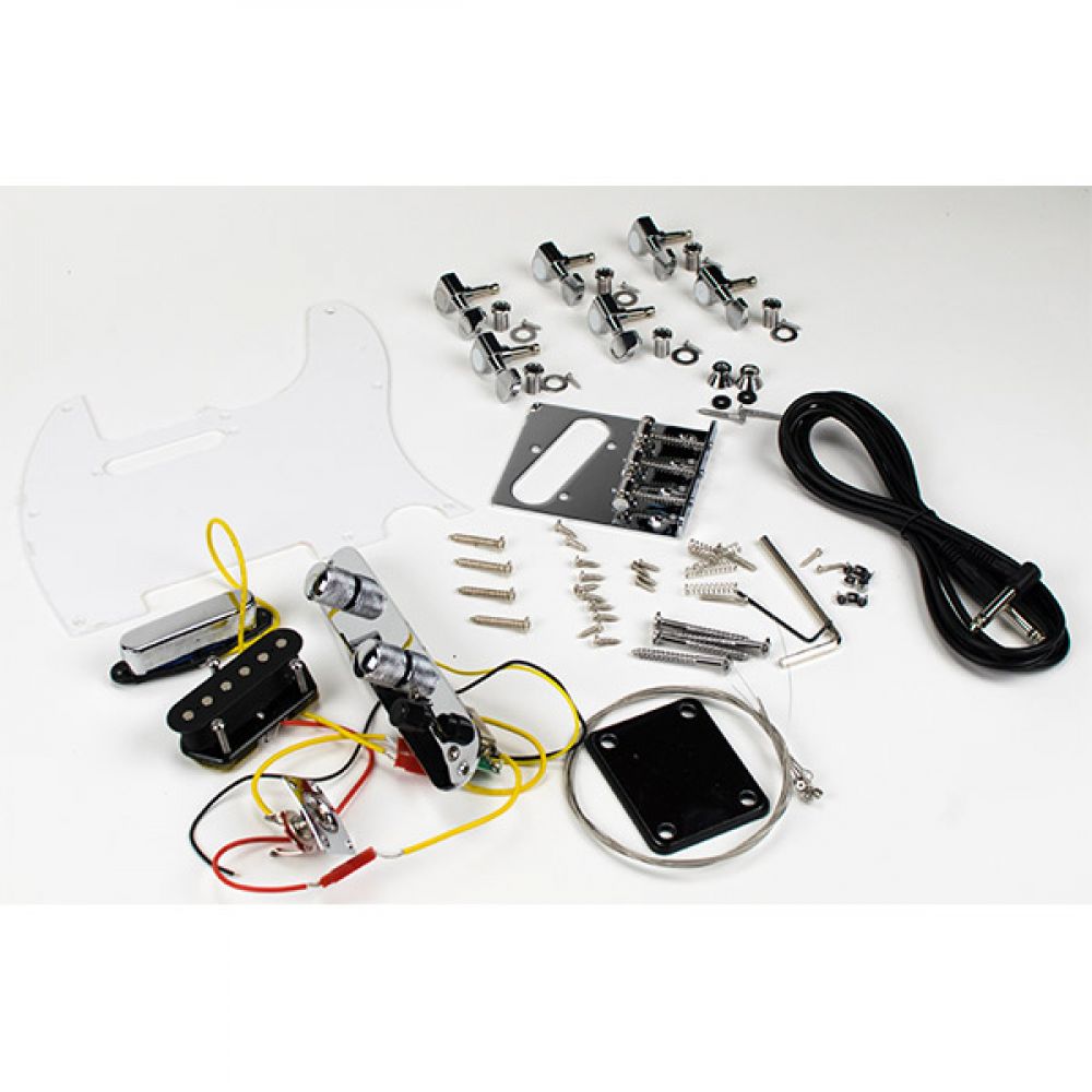 Telecaster Parts Set in Chrome - Tele Electronics & Kit