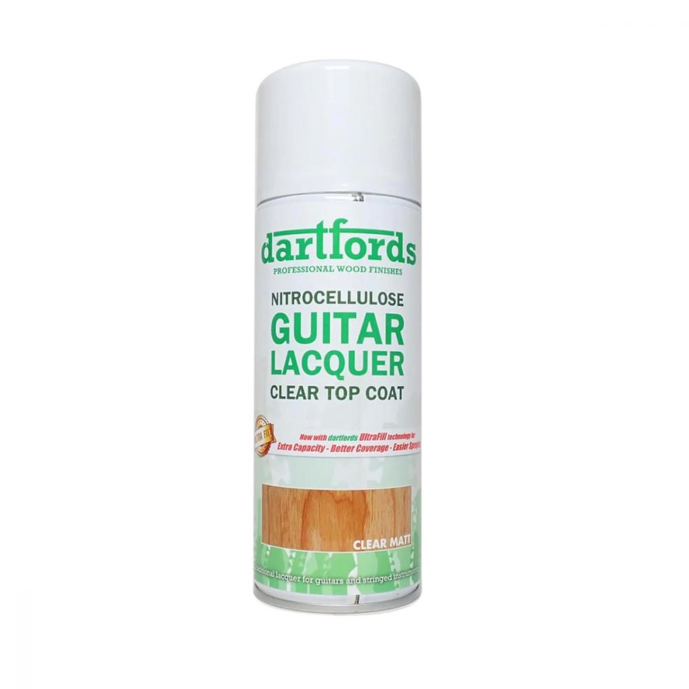 Varnish Matt Nitro Spray 400mL can with white label and green text, front view