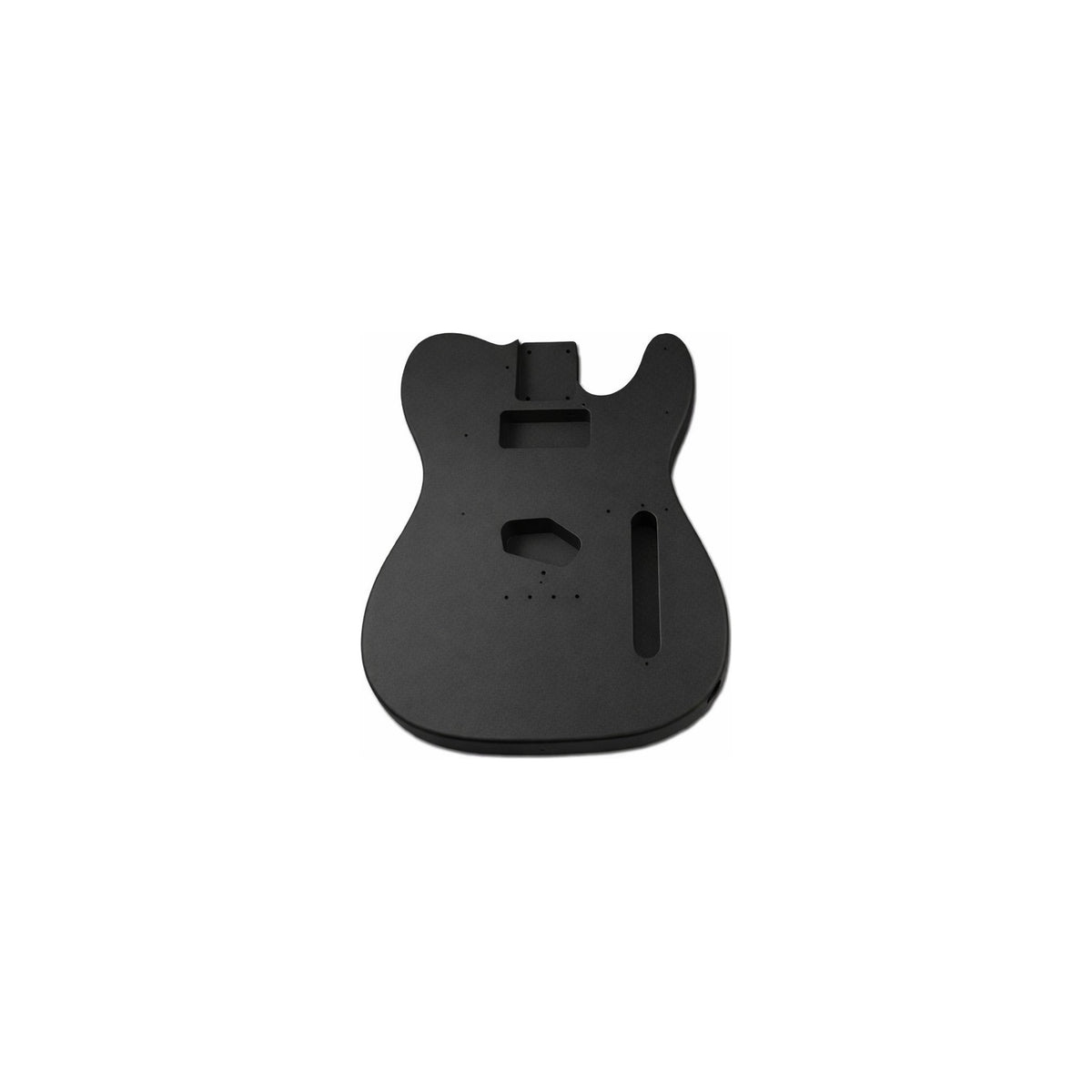 TL-style mahogany body painted black matt, front with routed cavities
