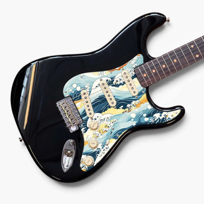 ST-style guitar with a custom artwork pickguard