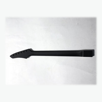 Back of the sword headstock guitar neck in black matt paint