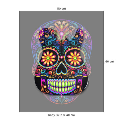 Guitar skin 50 × 60 cm with the 33.1 × 40.6 cm TL-style body centred on the design