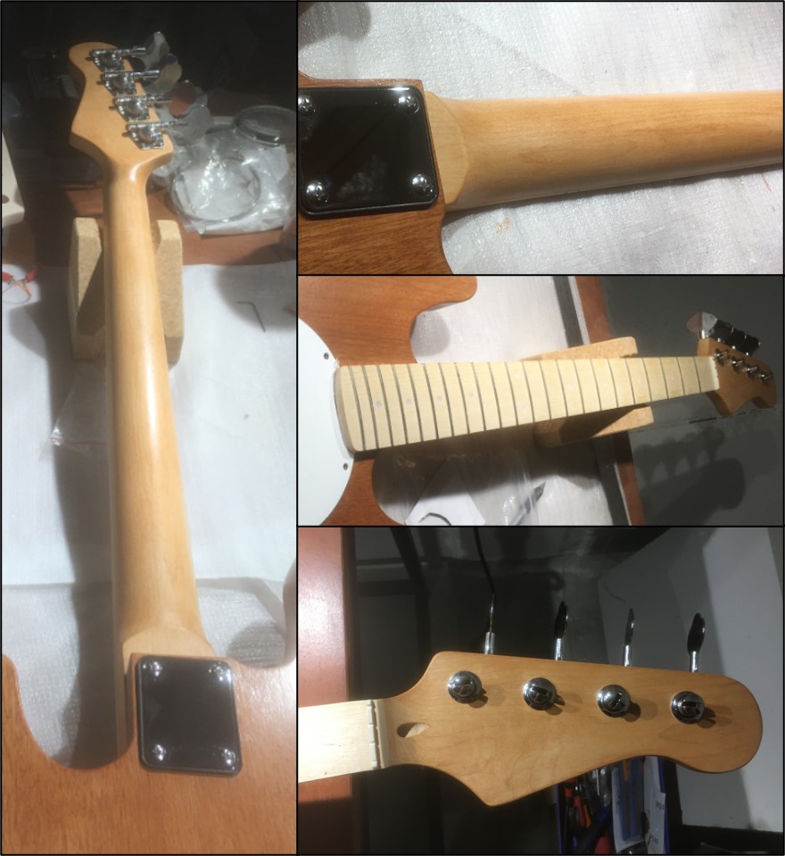 GUITAR NECK FINISHING - maple, bass kit StingRay