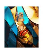 Metal & Gold Face Guitar Skin - 50x60cm