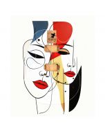 Drawing Couple Guitar Skin - 50x60cm