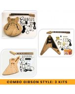 combo gibson-style guitar kits to build your own guitars