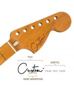 Custom guitar headstock decal logo – Stratocaster-style waterslide decal