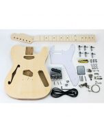 DIY Semi-Hollow Guitar Kit - TL Thin (Ash, Chrome)