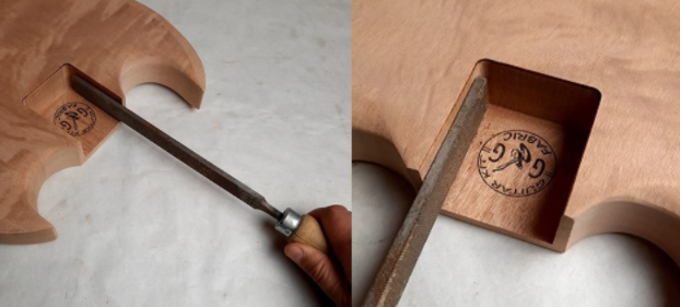 assemble guitar neck to guitar body