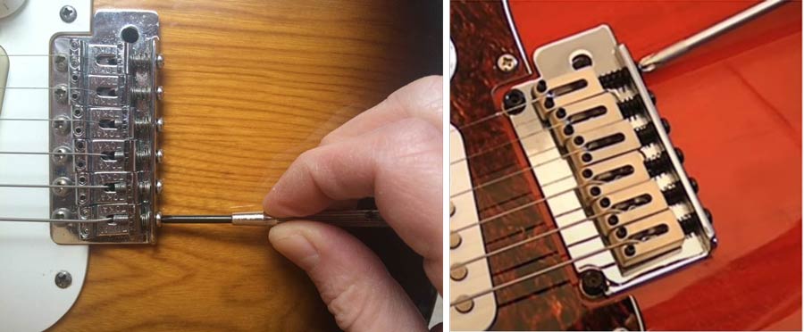 adjusting bridge saddle for intonation