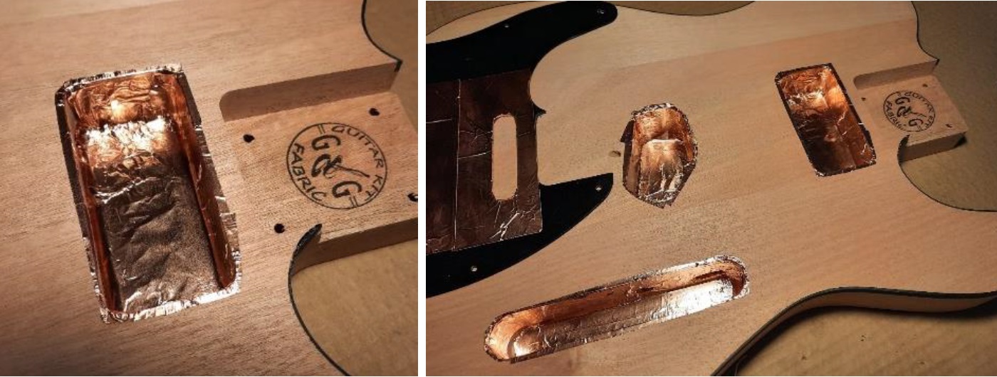 Schermatura della cavità della chitarra