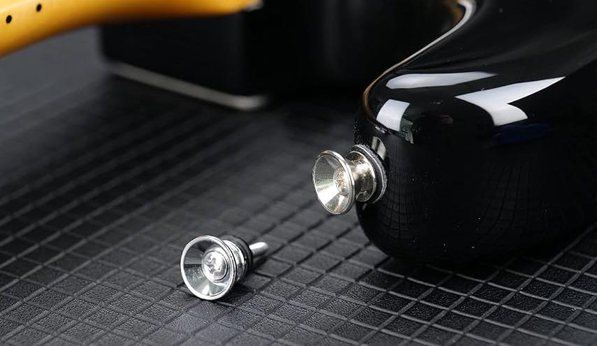 guitar strap button installation
