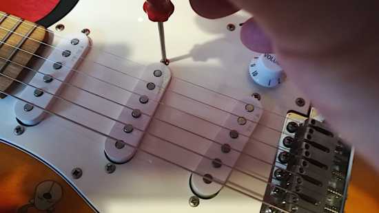guitar pick-up adjustment