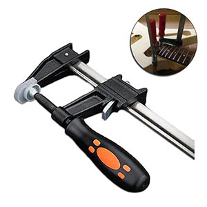 Clamp to glue body with guitar neck
