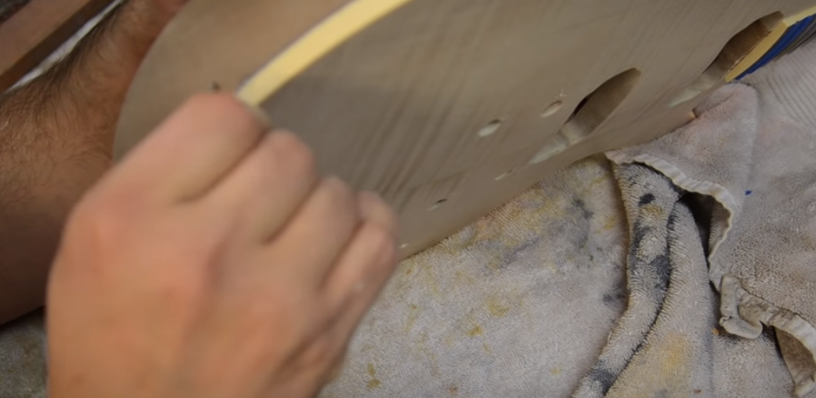 Guitar Body Varnishing