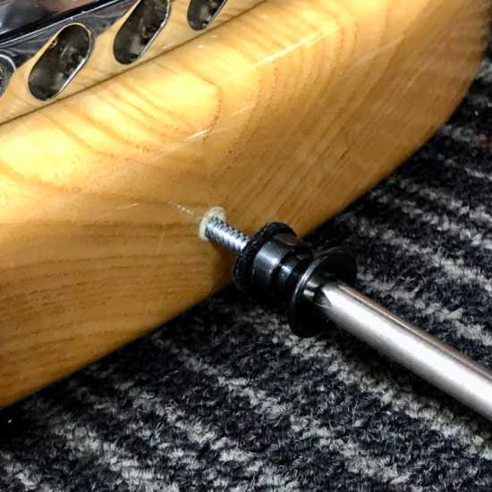 screwing guitar parts