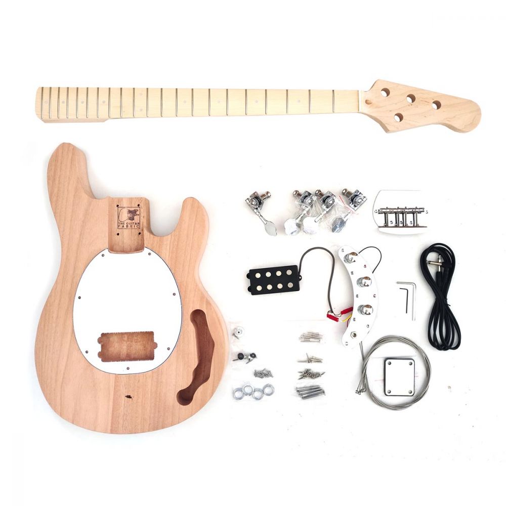 example of a guitar bass kit, the stingray bass kit, design by The Guitar Fabrik