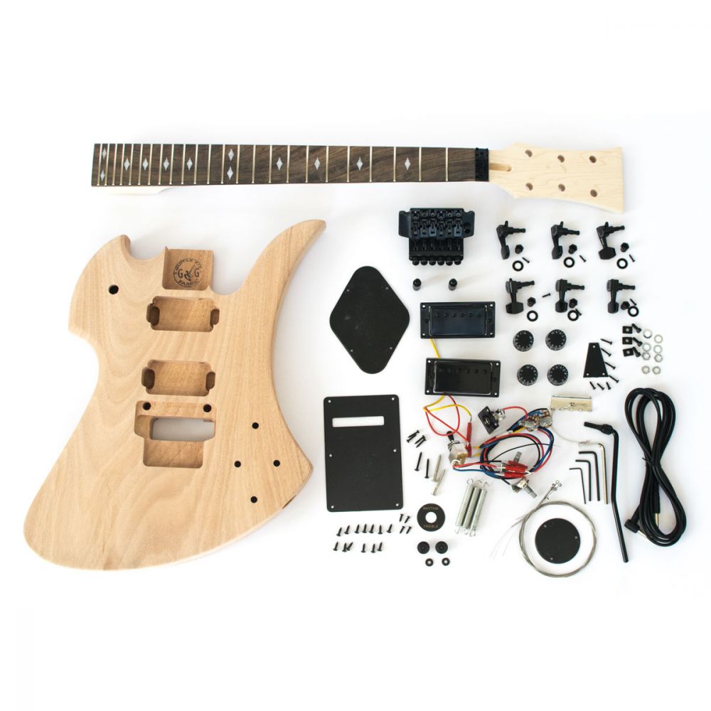 example of electric guitar kit, the mockingbird guitar kit, design by The Guitar Fabrik