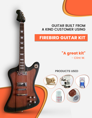 Guitare en kit Firebird construit par un client