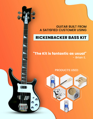Basse en kit Rickenbacker construit par un client