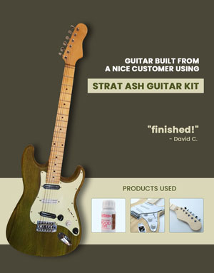 Guitare en kit Strat construit par un client